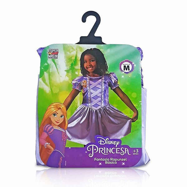 Fantasia Rapunzel Básica - Tamanho M