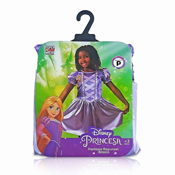 Fantasia Rapunzel Básica - Tamanho P