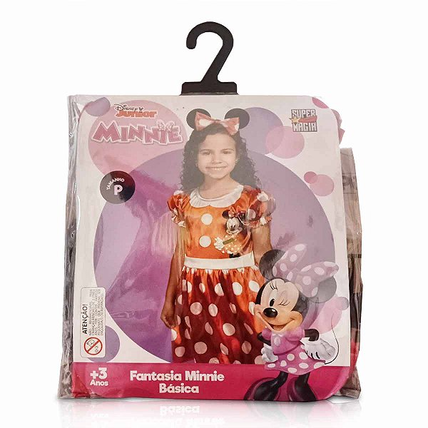 Fantasia Minnie Básica - Tamanho M