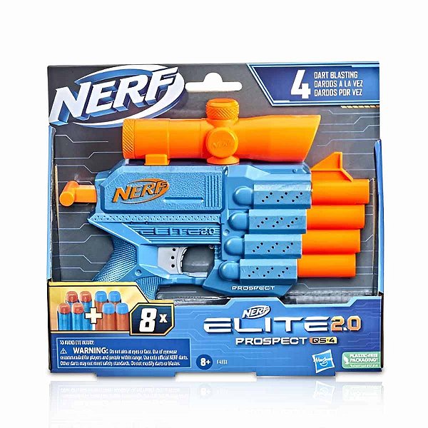 Lançador De Dardos Nerf Elite 2.0 Prospect Qs4 F4191 Hasbro