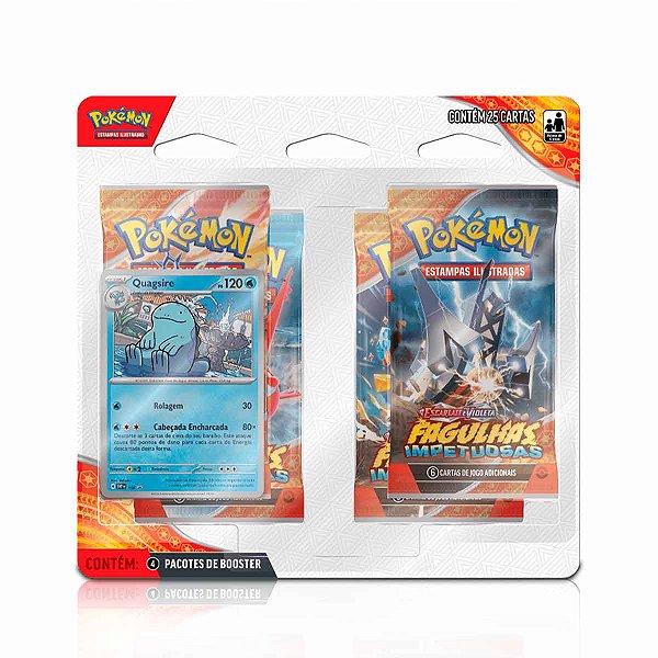 Pokémon Fagulhas Impetuosas Blister quadruplo Ev8 - Quagsire