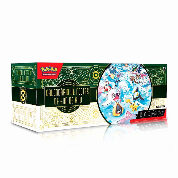 Box Pokémon Calendário De Festas De Fim De Ano Copag CERTIFICADO FSC