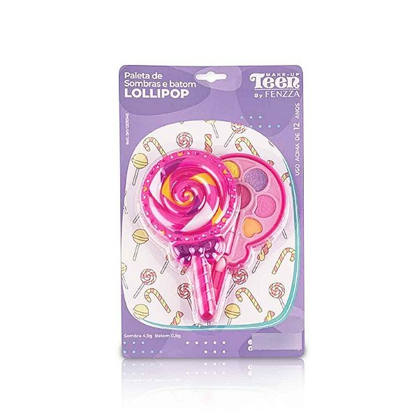 Estojo Maquiagem Sombra Batom Para Pincel Pirulito Lollipop