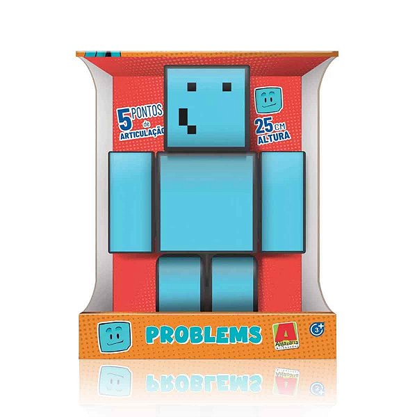 Boneco Problems Minicraft 25 Cm Gamer Skin Articulado
