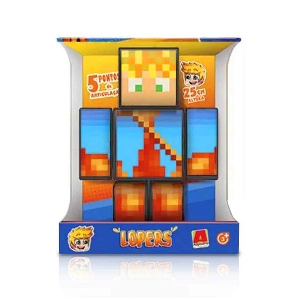Boneco Minecraft Lopers Streamer 25 Cm - Algazarra