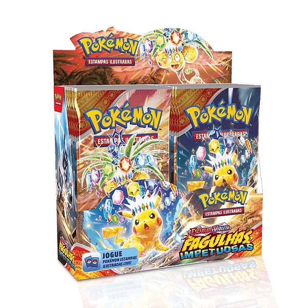 Pokémon EV8 Booster Box Fagulhas Impetuosas Certificado FSC