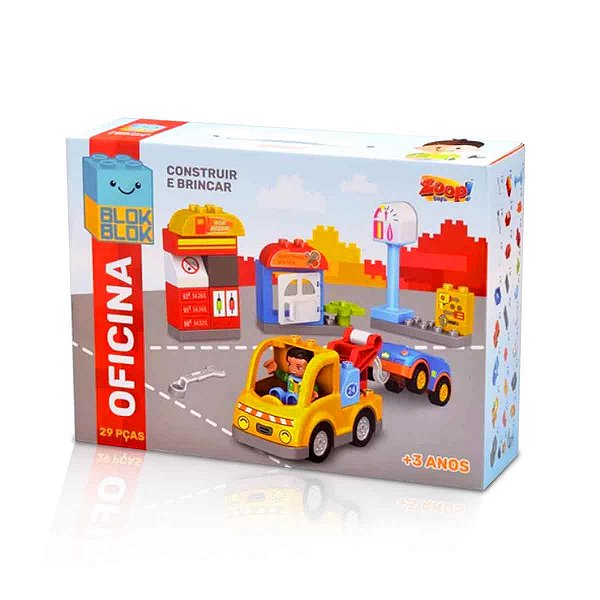 Blok Oficina Posto De Gasolina Zoop Toys