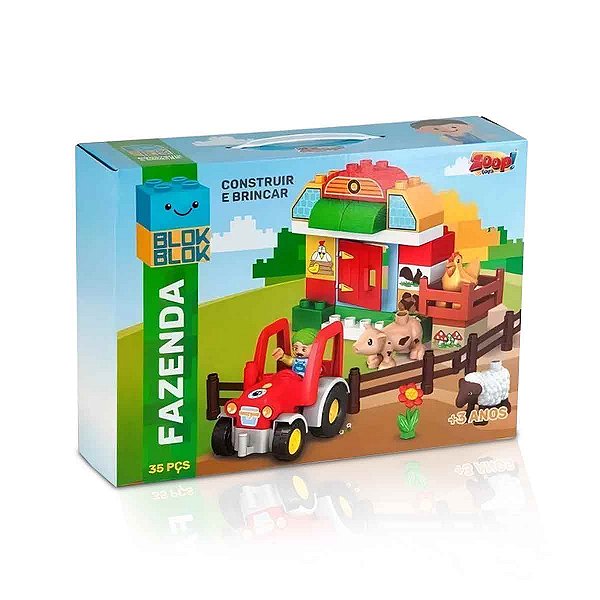 Blocos um dia na fazenda - Brinquedo Educativo