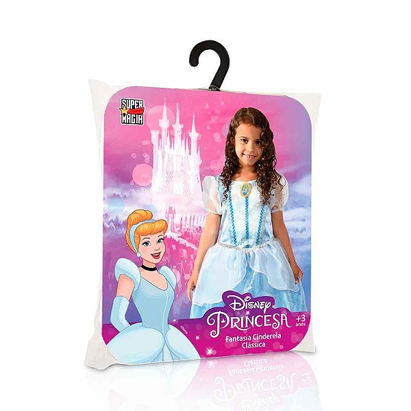 Fantasia Cinderela Clássica Infantil P