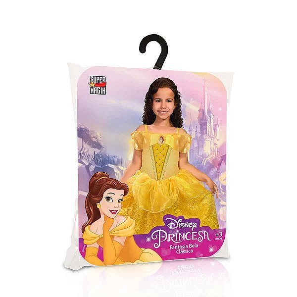 Fantasia Princesas Bela Infantil P - Baby Brink