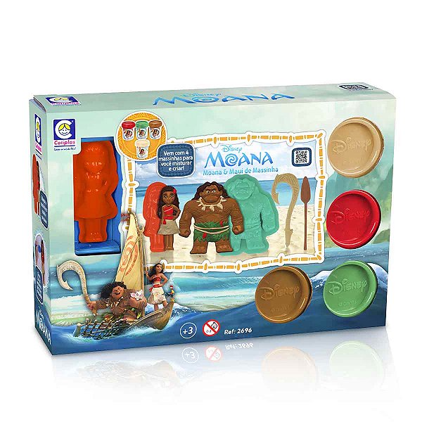Massinhas De Modelar Moana Colorida Forminha - Disney Original
