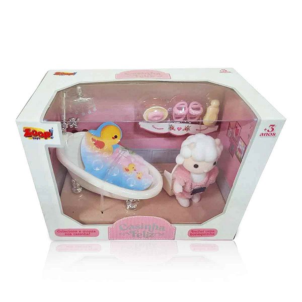 Casinha Feliz Conjunto Banheira Coleção 2  - Zoop Toys