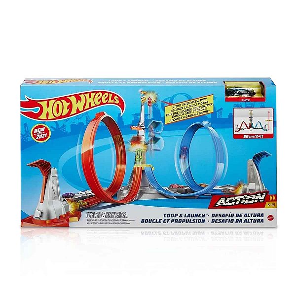 Pista Hot Wheels Brinquedo Desafio Da Altura Action Mattel
