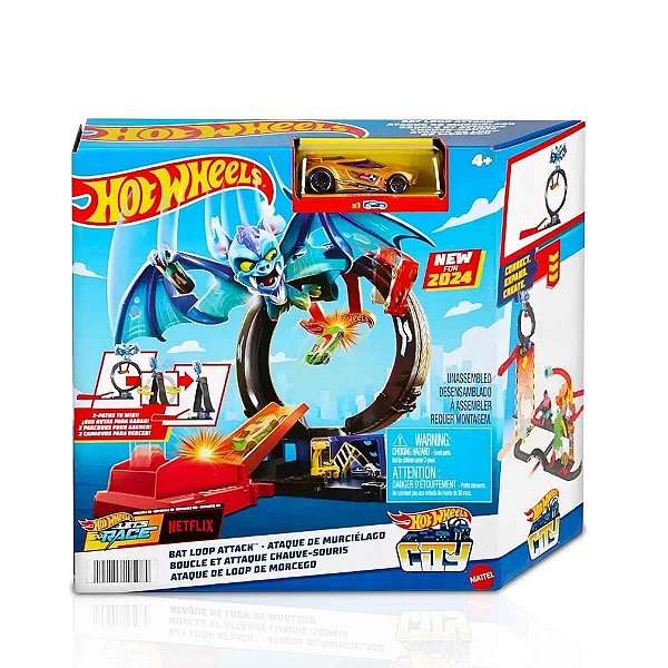 Hot Wheels City Pista Ataque do Morcego Mattel Cor Multicolorido