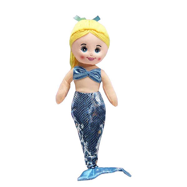 Boneca de pano sereia de 35cm - Sortidas
