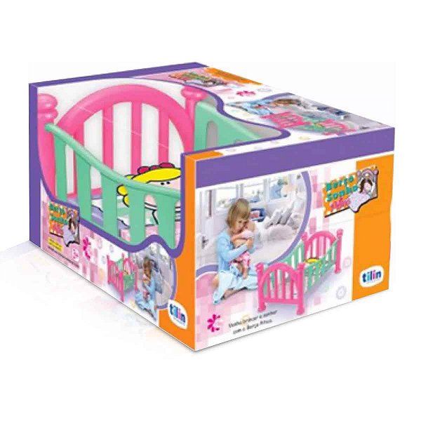 Berço Boneca Bebe Reborn Infantil Grande 47cm Pitica