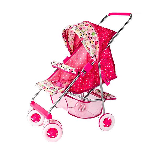 Carrinho De Boneca Bebê Reborn Baby Alive Milano Estilo Rosa