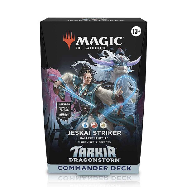 Magic Tarkir Dragonstorm - Commander Jeskai Striker (White-Black-Green)  - Inglês