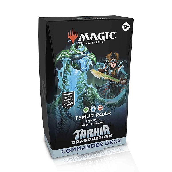 Magic Tarkir Dragonstorm - Commander Deck Temur Roar (Green-Blue-Red) - Inglês