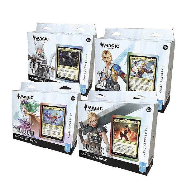 Collector Commander Deck - 4 Decks - Final Fantasy - Inglês Pré-venda