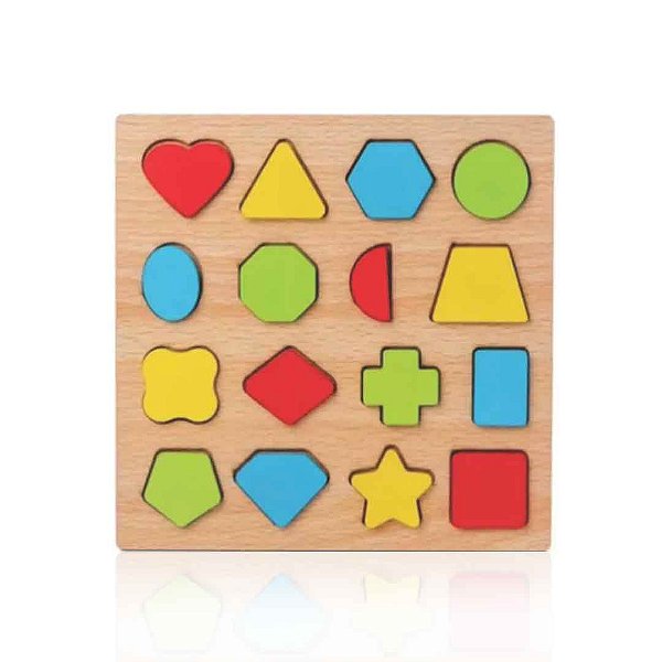 Brinquedo pedagógico Jogo Peças Encaixe Divertido Formas Sensorial