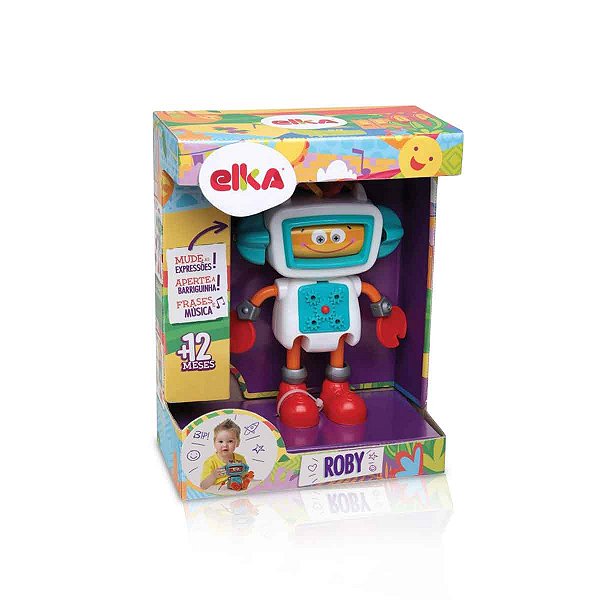 Boneco e personagem Roby Robo de atividades - Elka