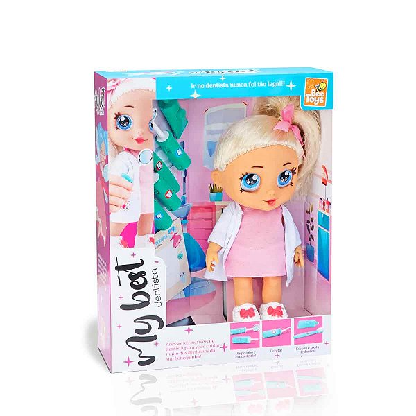 Boneca My Best Dentista com acessórios - Bee Toys
