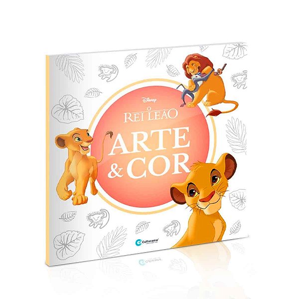 Livro de colorir - Rei Leão Arte e cor - Culturama