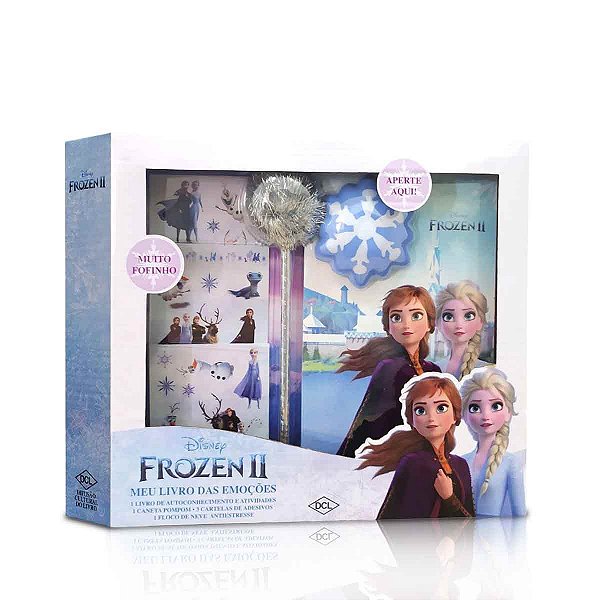 Livro infantil de colorir das emoções Frozen