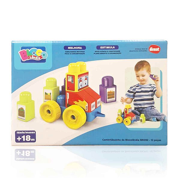Brinquedo de montar Caminhaozinho Blocolandia Dismat