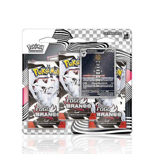 Pokémon Triple Pack Fogo Branco - Raio Preto - Sortido