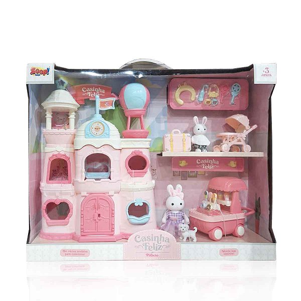 Casinha feliz palácio com acessórios - Zoop Toys