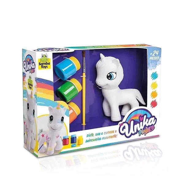 Unicórnio Única Pintura Lavável Infantil - Samba Toys