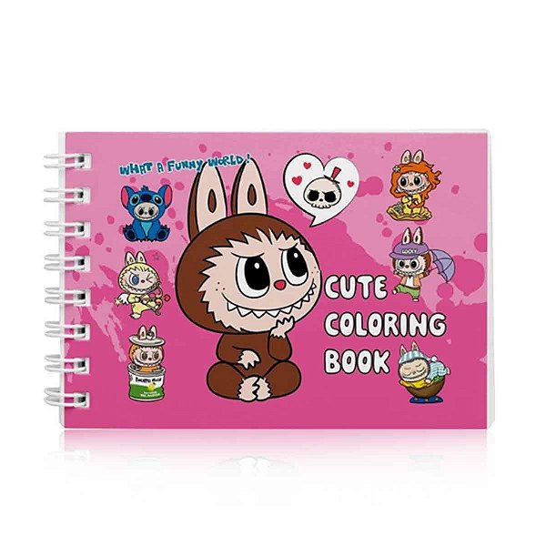 Livro de Colorir Monstrinhos Animados - Rosa