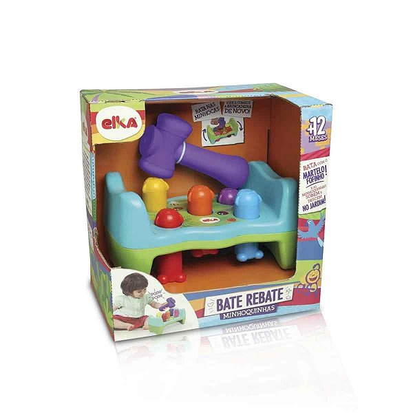 Brinquedo Didático Bate Rebate Minhoquinhas - Elka