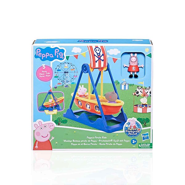 Navio Pirata da Peppa Pig com Bonecos