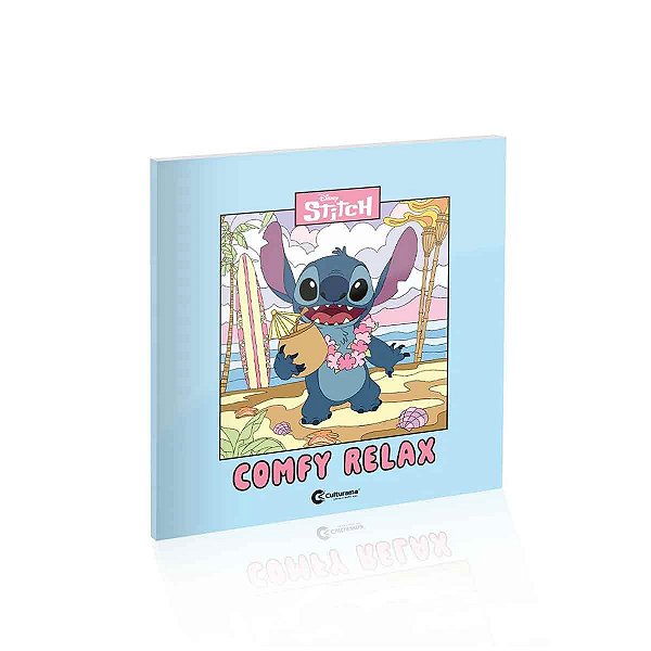 Livro de colorir Stitch comfy relax 24 paginas
