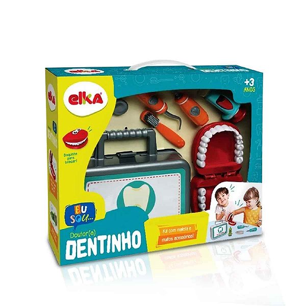 Brincando de profissões Dr. dentinho com acessórios unidade - Elka