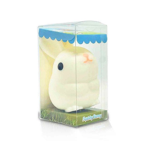 Coelho De Apertar Pequeno Coelhinho Squishies Cor Branco
