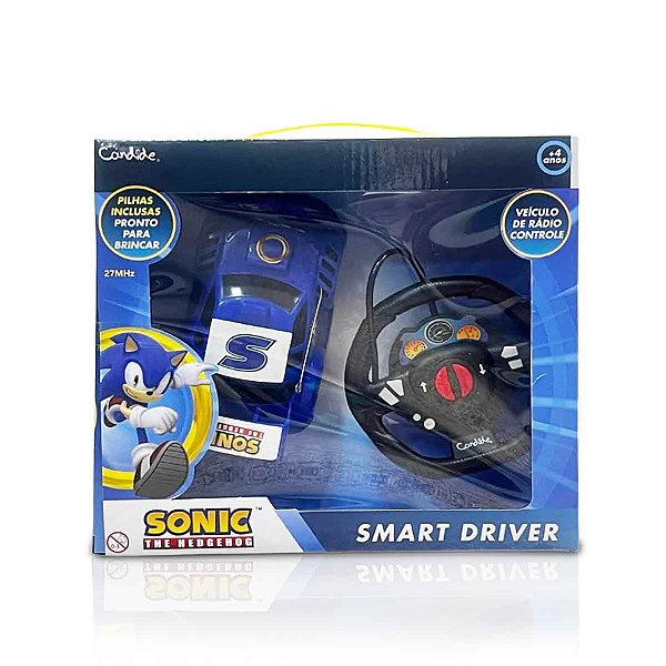 Carrinho Sonic Smart Driver 3 funções com Pilhas