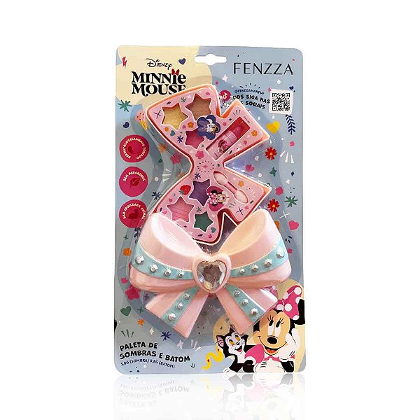 Paleta de Sombras e batom minnie teen fenzza DIS042