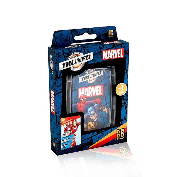 Jogo de cartas super trunfo Marvel Grow