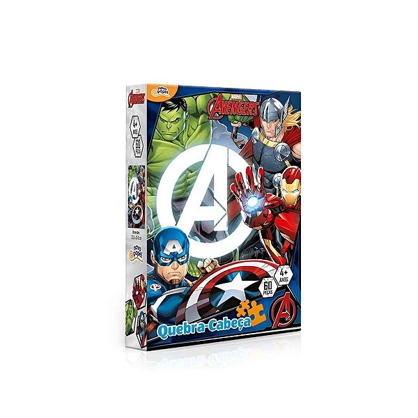 Quebra-cabeça 60 peças vingadores