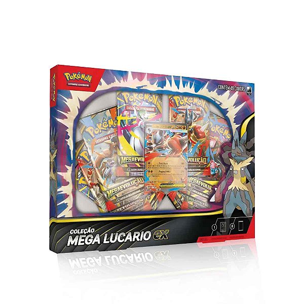Pokémon Box Mega Lucario EX Mega Evolução