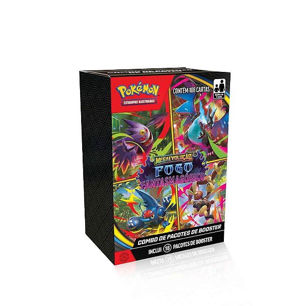 Pokémon Combo de Booster - Mega evolução Fogo Fantasmagórico