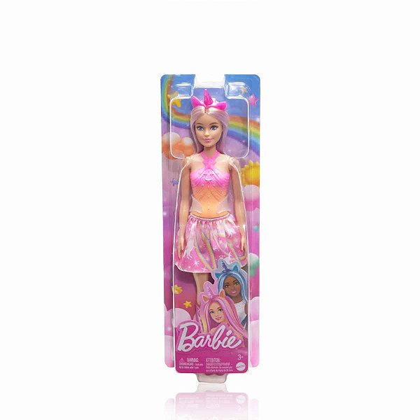 Barbie Fantasy Unicórnio Rosa
