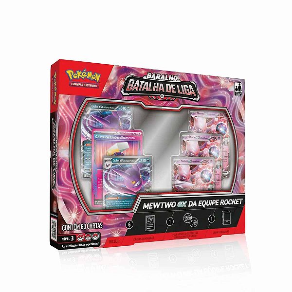 Pokémon Baralho Mewtwo ex da equipe Rocket