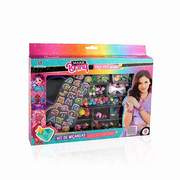 Kit Miçangas Make Brinq Infantil - Polibrinq