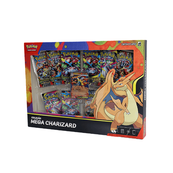 Box Pokémon Coleção Mega Charizard Y