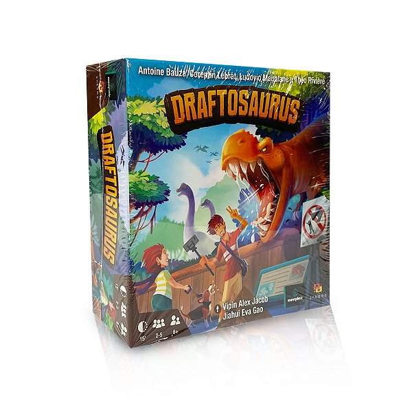 Draftosaurus, um jogo para criar parques com dinossauros